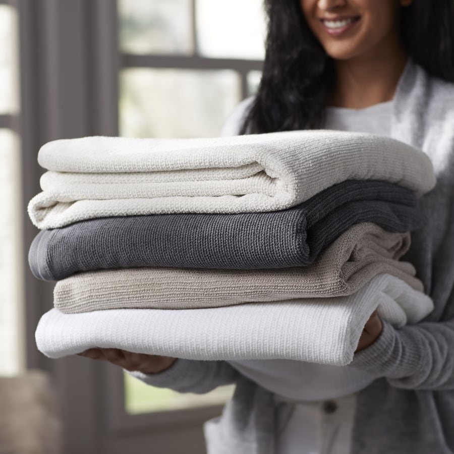 Person holding turkish linens